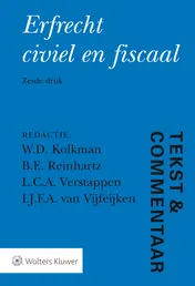 Omslag van Erfrecht civiel en fiscaal