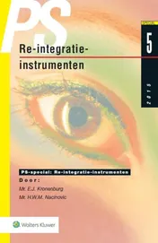 Omslag van Re-integratie instrumenten voor arbeidsgehandicapten