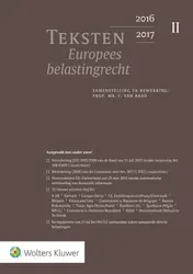 Omslag van Teksten Internationaal belastingrecht 2016/2017