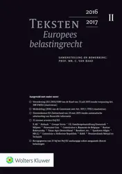 Omslag van Teksten Europees belastingrecht