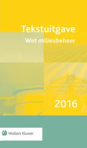 Omslag van Tekstuitgave Wet milieubeheer 2016