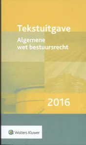 Omslag van Tekstuitgave Algemene wet bestuursrecht 2016