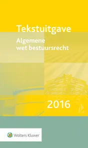 Omslag van Tekstuitgave Algemene wet bestuursrecht 2016