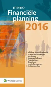 Omslag van Memo Financiële planning 2016