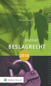Omslag van Memo beslagrecht 2016
