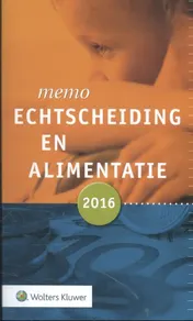 Omslag van Memo echtscheiding en alimentatie 2016