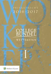 Omslag van Collegebundel wetteksten 2016-2017