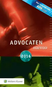 Omslag van Advocatenmemo 2016