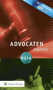 Omslag van Advocatenmemo 2016