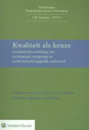 Omslag van Kwaliteit als keuze