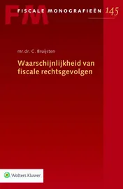 Omslag van Waarschijnlijkheid van fiscale rechtsgevolgen