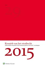 Omslag van Kroniek van het strafrecht 2015