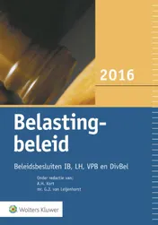 Omslag van Pocket Belastingbeleid, 2016