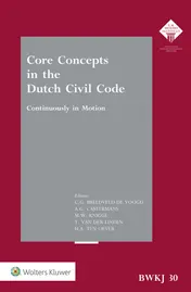 Omslag van Core concepts in the Dutch civil code