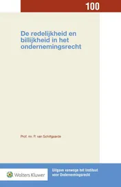 Omslag van De redelijkheid en billijkheid in het ondernemingsrecht