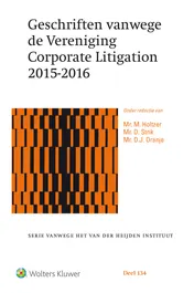 Omslag van Geschriften vanwege de Vereniging Corporate Litigation 2015-2016
