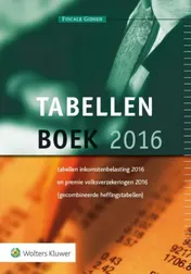 Omslag van Tabellenboek 2016
