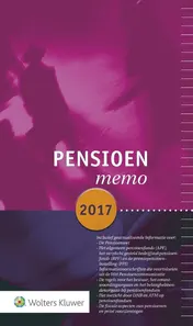 Omslag van Pensioenmemo 2017