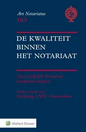 Omslag van De kwaliteit binnen het notariaat