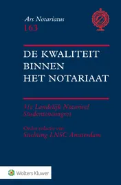 Omslag van De kwaliteit binnen het notariaat
