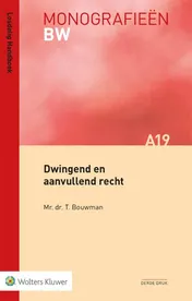 Omslag van Dwingend en aanvullend recht