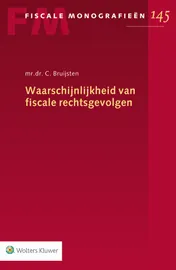 Omslag van Waarschijnlijkheid van fiscale rechtsgevolgen
