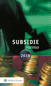 Omslag van Subsidiememo 2016