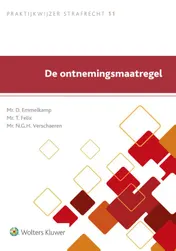 Omslag van De ontnemingsmaatregel