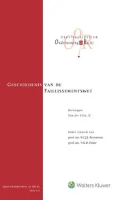 Omslag van Geschiedenis van de Faillissementswet