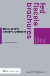 Omslag van Bestuurdersaansprakelijkheid