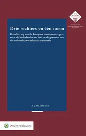 Omslag van Drie rechters en één norm