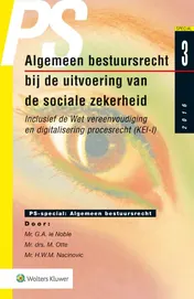 Omslag van Algemeen bestuursrecht bij de uitvoering van de sociale zekerheid