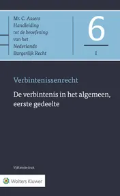 Omslag van De verbintenis in het algemeen, eerste gedeelte
