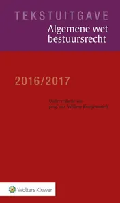 Omslag van Tekstuitgave Algemene wet bestuursrecht 2016/2017