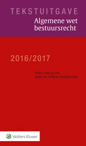 Omslag van Tekstuitgave Algemene wet bestuursrecht 2016/2017