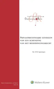 Omslag van Privaatrechtelijke gevolgen van een schending van het mededingingsrecht