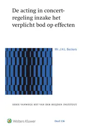 Omslag van De acting in concert-regeling inzake het verplicht bod op effecten