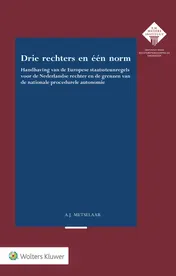 Omslag van Drie rechters en één norm
