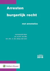Omslag van Arresten burgerlijk recht