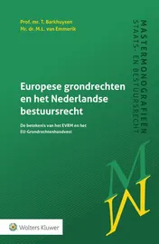 Omslag van Europese grondrechten en het Nederlandse bestuursrecht