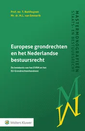 Omslag van Europese grondrechten en het Nederlandse bestuursrecht