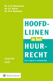 Omslag van Hoofdlijnen in het huurrecht