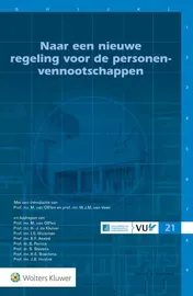 Omslag van Naar een nieuwe regeling voor de personenvennootschappen