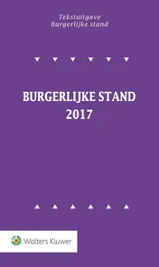 Omslag van Burgerlijke stand 2017