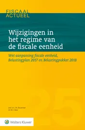 Omslag van Wijzigingen in het regime van de fiscale eenheid