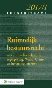 Omslag van Tekstuitgave Ruimtelijk bestuursrecht 2017/1