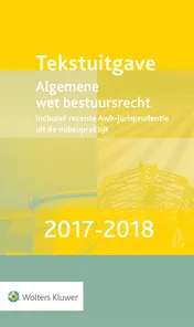 Omslag van Algemene wet bestuursrecht 2017-2018