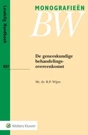 Omslag van De geneeskundige behandelingsovereenkomst