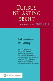 Omslag van Studenteneditie Cursus Belastingrecht Inkomstenbelasting 2017-2018