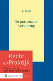 Omslag van De patronaatsverklaring
